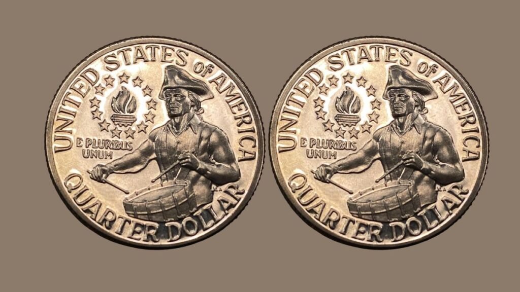  3. 1976 Bicentennial Quarter with Missing Clad Layer