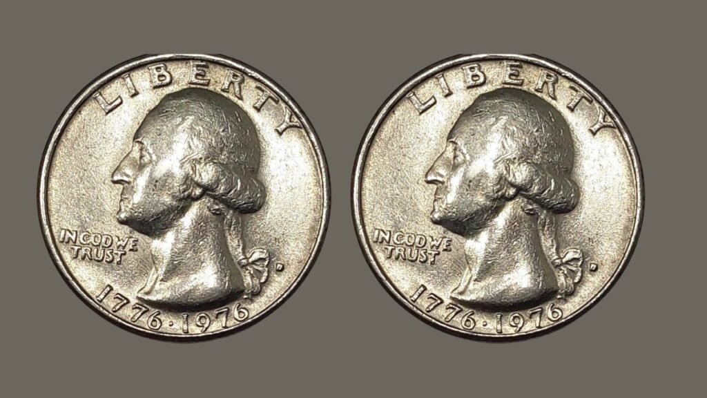 4. 1976 Bicentennial Quarter with an Off-Center Strike