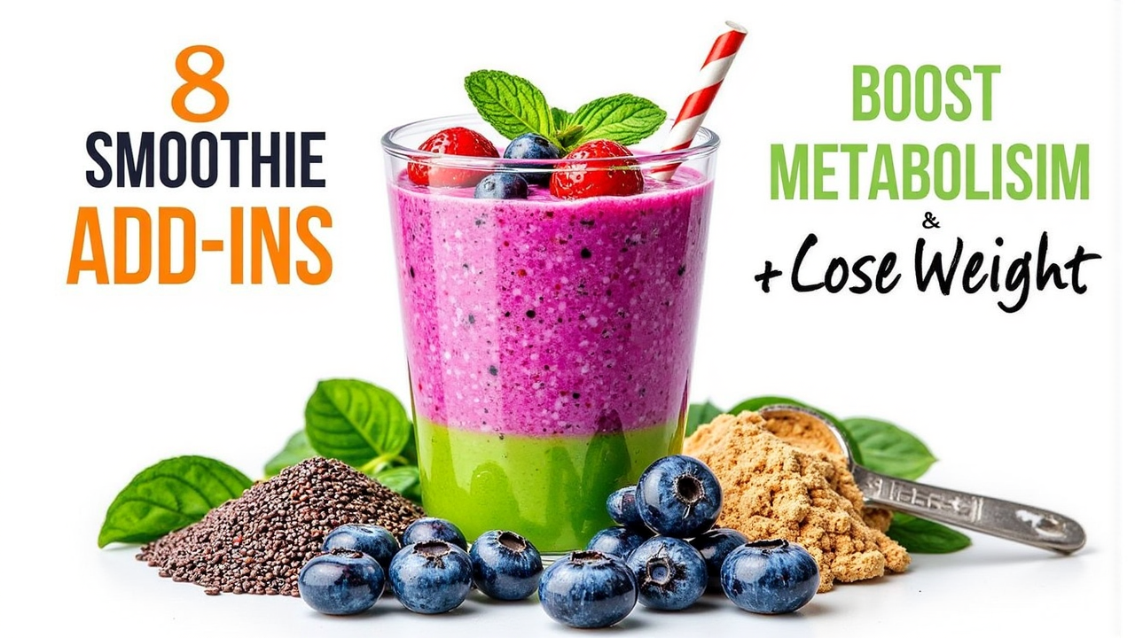 8 Powerful Smoothie Add-Ins That Speed Up Metabolism and Burn Fat