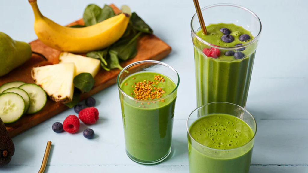 Strawberry Banana Green Energy Smoothie